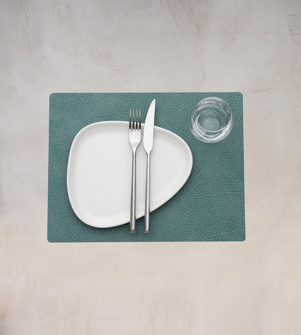 [product_category]-Lind Dna Square Placemat Hippo Leather M, Pastel Green-Lind DNA-5711590999753-991590-LIN-2