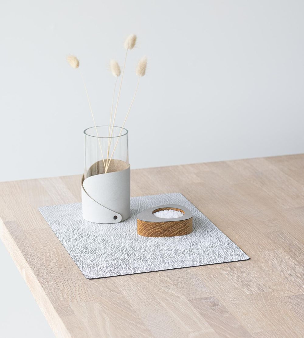 [product_category]-Lind Dna Square Placemat Hippo Leather M, White Grey-Lind DNA-5711590999791-991594-LIN-4