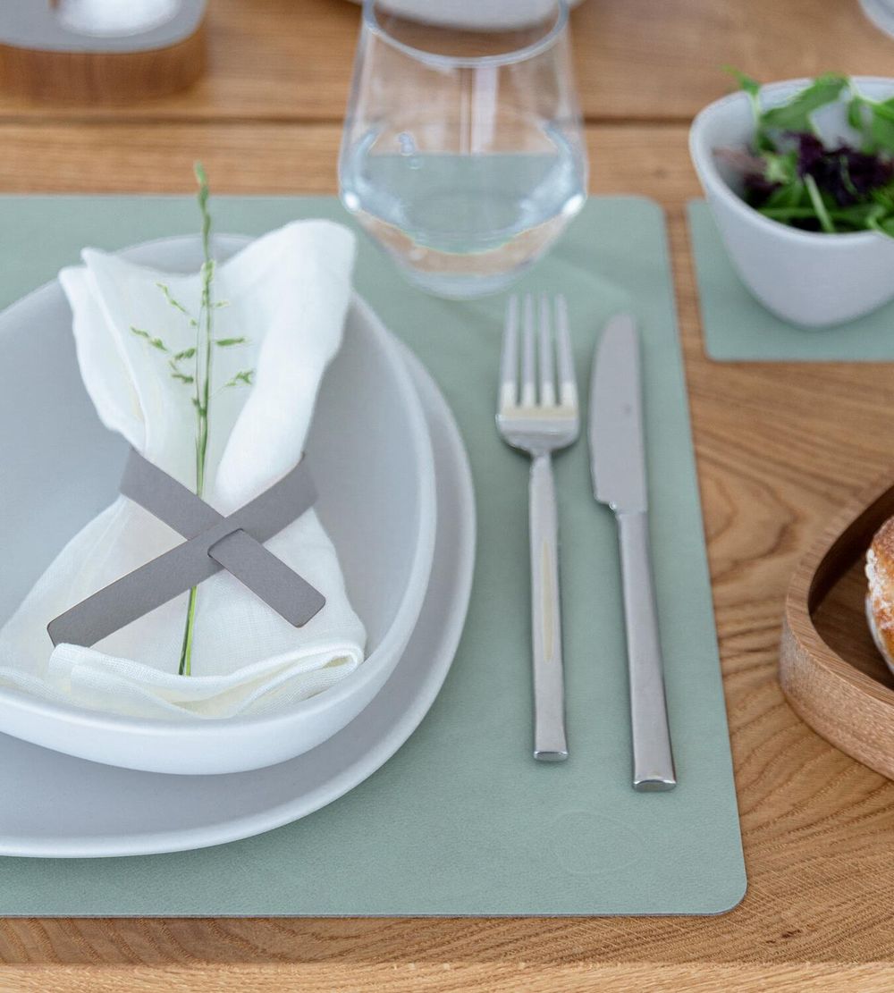 [product_category]-Lind Dna Square Placemat Nupo Leather L, Olive Green-Lind DNA-5711905517092-983612-LIN-3