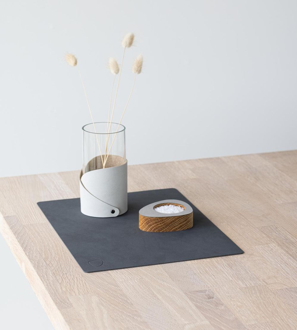 [product_category]-Lind Dna Square Placemat Nupo Leather M, Anthracite-Lind DNA-5711590999807-991595-LIN-4