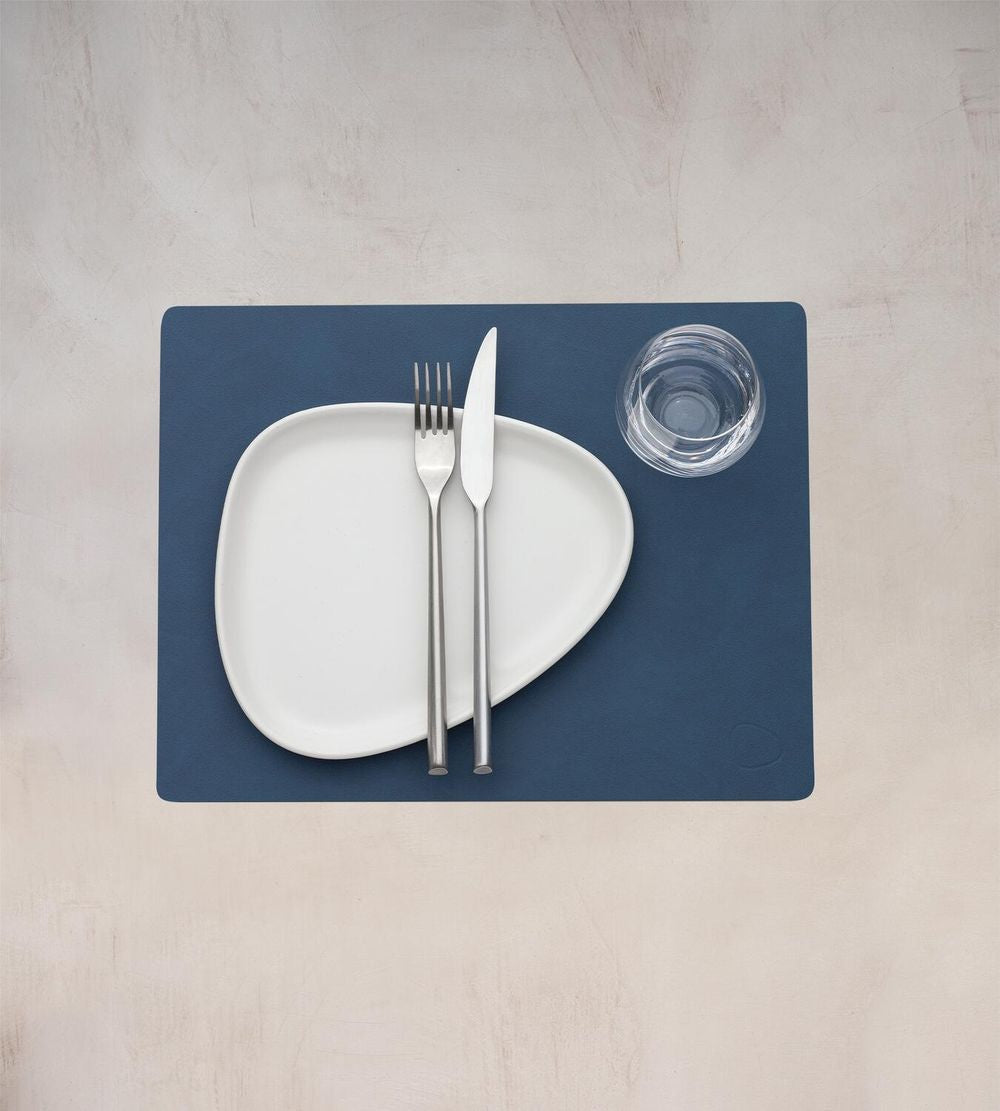 [product_category]-Lind Dna Square Placemat Nupo Leather M, Dark Blue-Lind DNA-5711590999869-991601-LIN-2