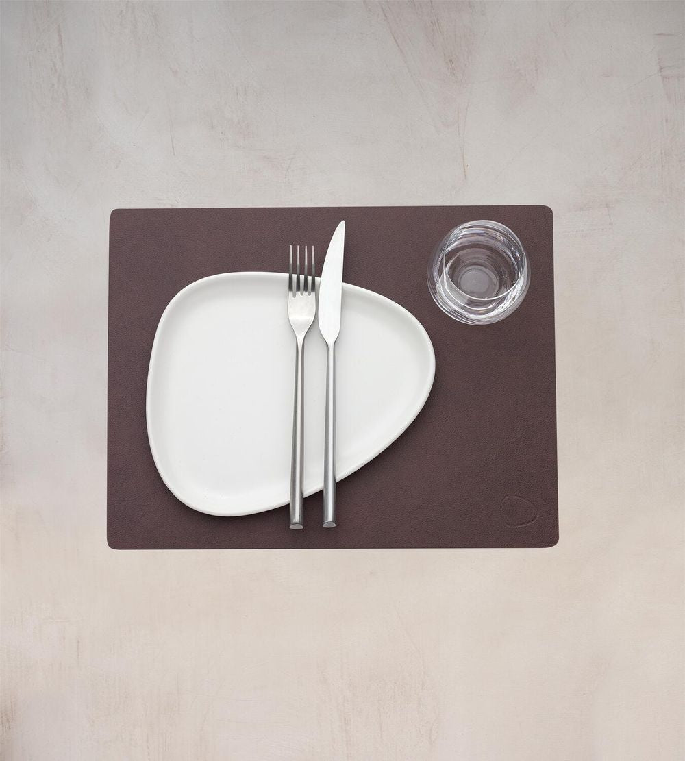 [product_category]-Lind Dna Square Placemat Nupo Leather M, Dark Brown-Lind DNA-5711590999876-991602-LIN-2