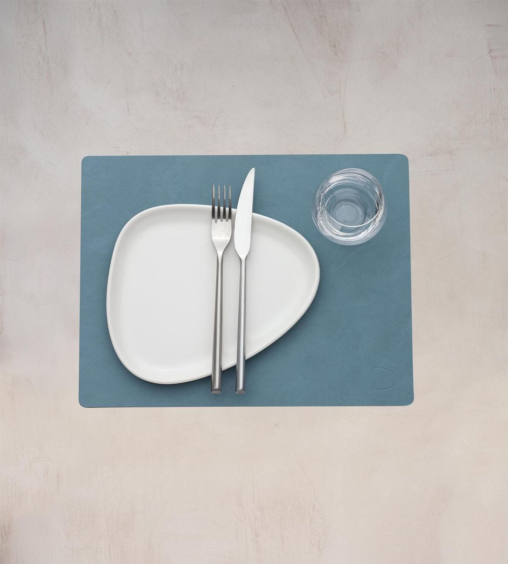 [product_category]-Lind Dna Square Placemat Nupo Leather M, Light Blue-Lind DNA-5711590999890-991604-LIN-2