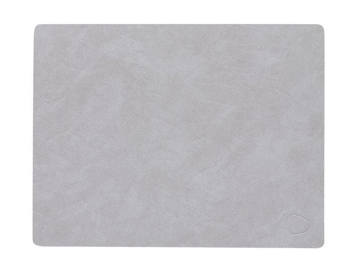 [product_category]-Lind Dna Square Placemat Nupo Leather M, Light Grey-Lind DNA-5711590999906-991605-LIN-1