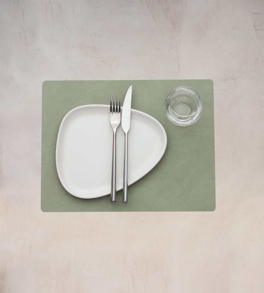 [product_category]-Lind Dna Square Placemat Nupo Leather M, Olive Green-Lind DNA-5711590999951-991610-LIN-2