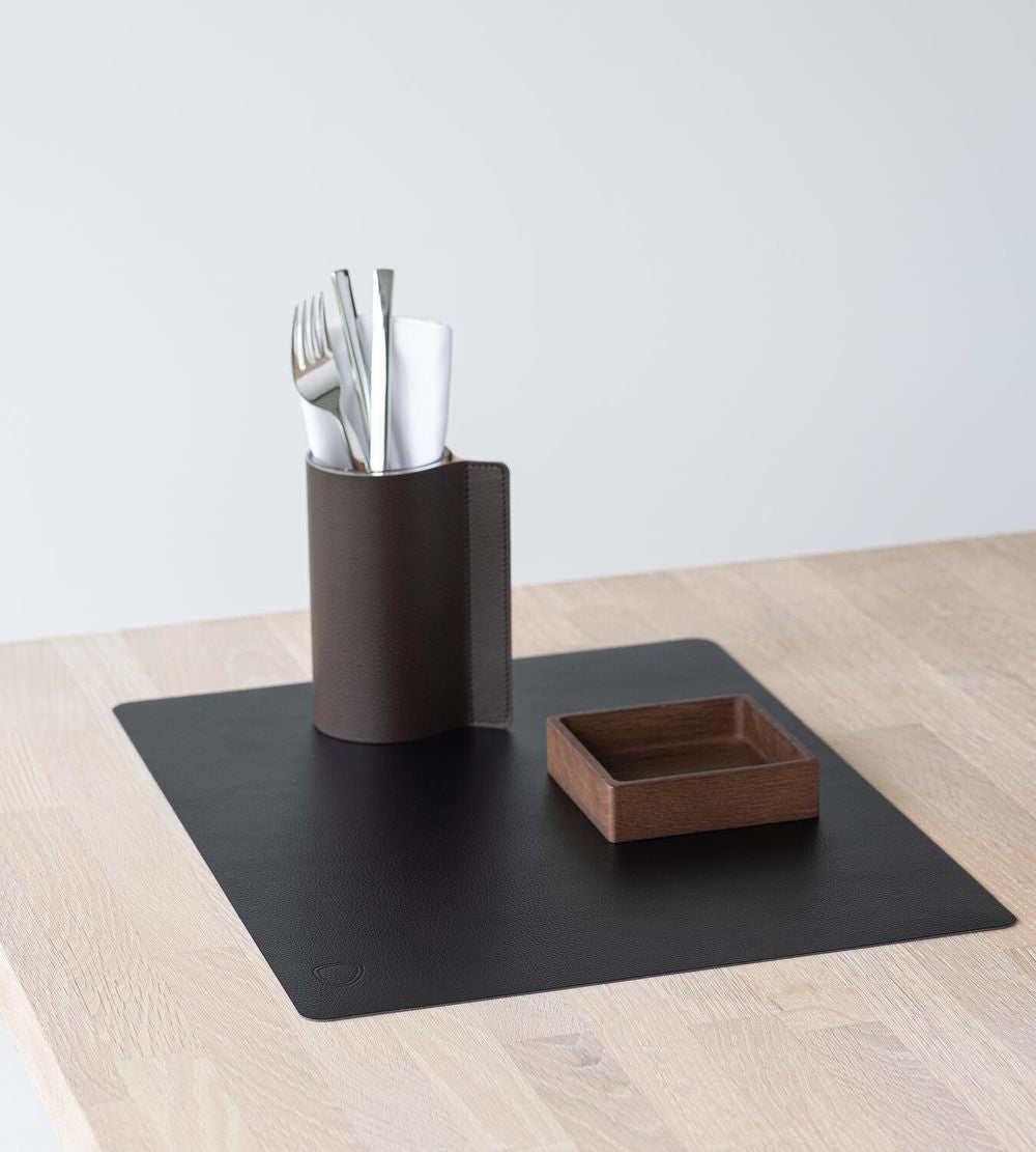 [product_category]-Lind Dna Square Placemat Serene Leather L, Black-Lind DNA-5711590996639-991487-LIN-3