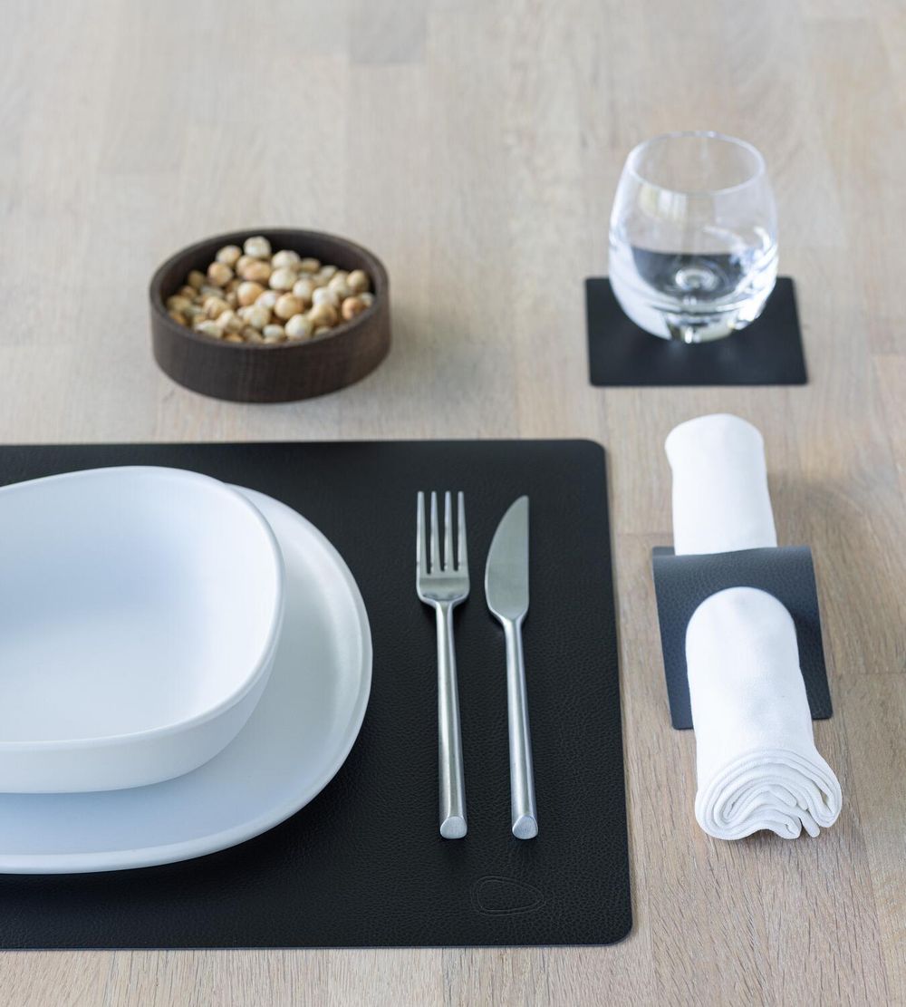 [product_category]-Lind Dna Square Placemat Serene Leather L, Black-Lind DNA-5711590996639-991487-LIN-4