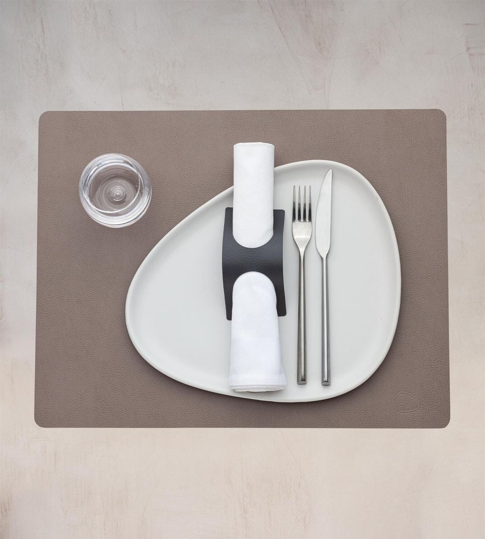 [product_category]-Lind Dna Square Placemat Serene Leather L, Grey-Lind DNA-5711590996615-991485-LIN-2