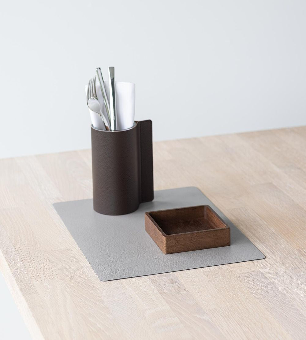 [product_category]-Lind Dna Square Placemat Serene Leather M, Ash Grey-Lind DNA-5711590996653-991489-LIN-3