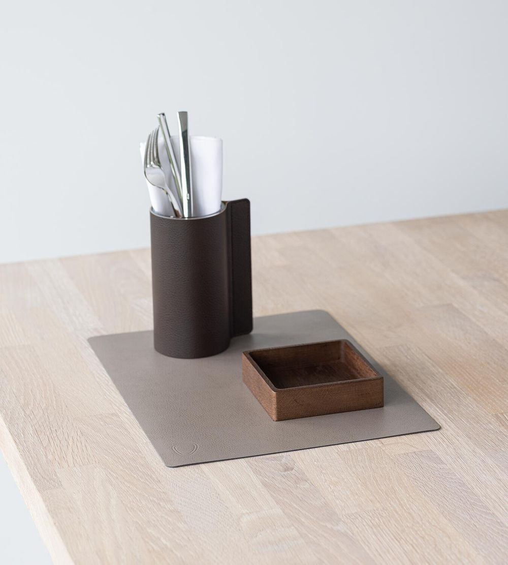 [product_category]-Lind Dna Square Placemat Serene Leather M, Grey-Lind DNA-5711590996660-991490-LIN-3
