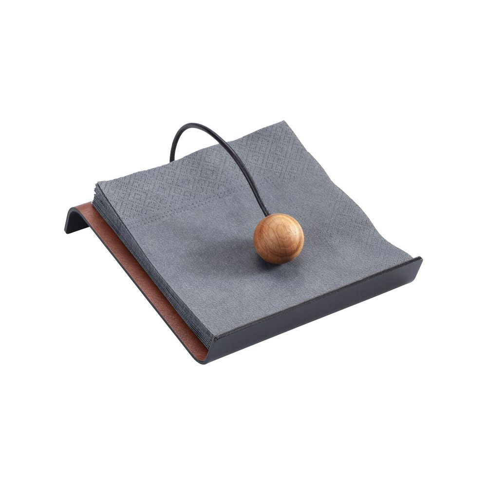 [product_category]-Lind Dna String Napkin Holder Bull Leather, Cognac/Black/Natural-Lind DNA-5711905523475-990294-LIN-2