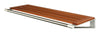 Loca Knax hoedplank 40 cm, mahonie/aluminium