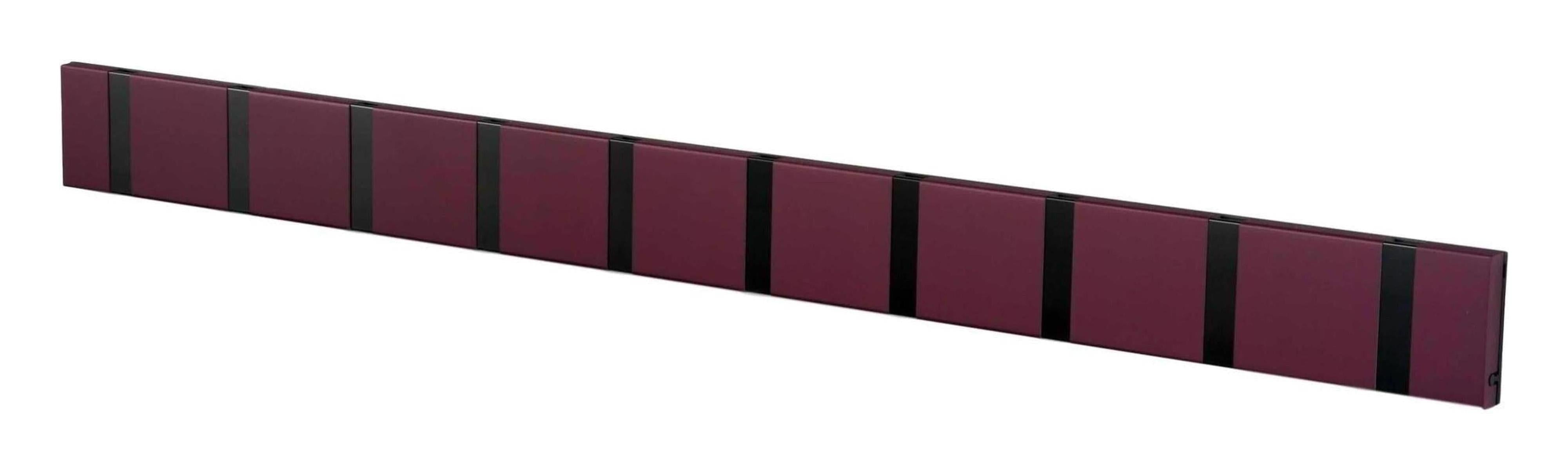 [product_category]-Loca Knax Horizontal Coat Rack 10 Hooks, Purple/Black-LOCA-5711394200796-110291-LOC-1