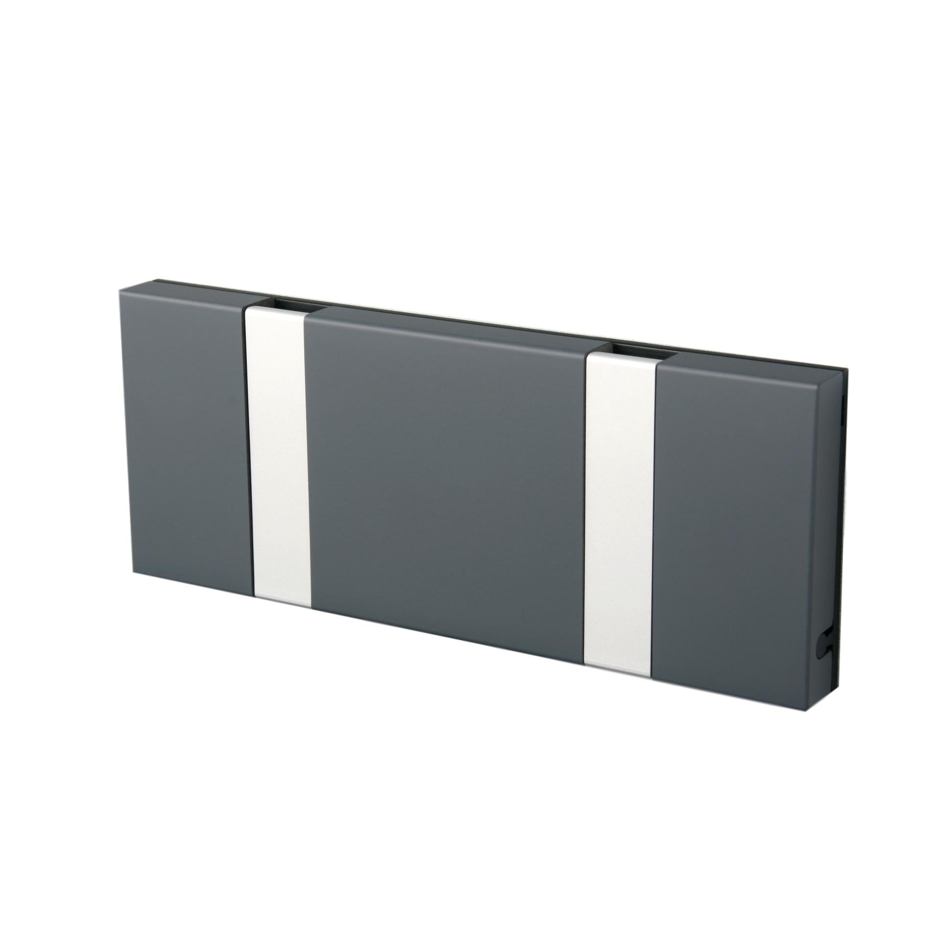 [product_category]-Loca Knax Horizontal Coat Rack 2 Hooks, Anthracite/Grey-LOCA-5711394120209-102212-LOC-2