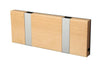 Loca Knax Horizontal Coat Rack 2 Hooks, Birch Oiled/Grey