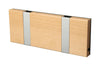 Loca Knax Horizontal Coat Rack 2 Hooks, Birch/Grey