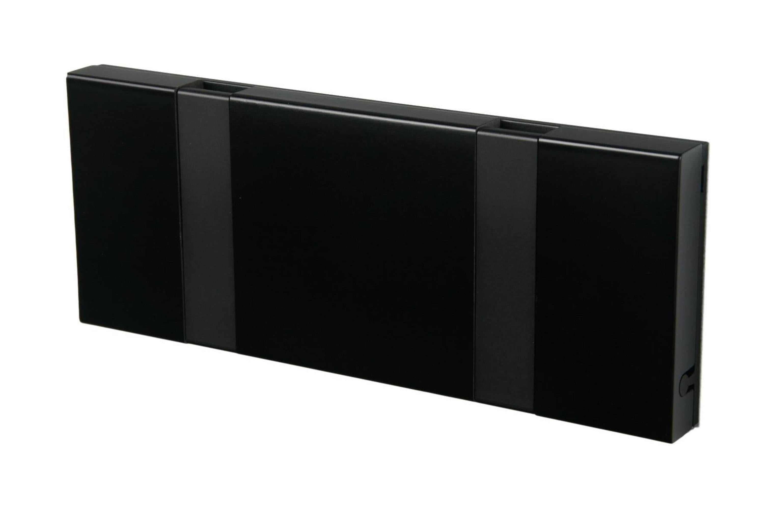 [product_category]-Loca Knax Horizontal Coat Rack 2 Hooks, Black/Black-LOCA-5711394120391-10251-LOC-1