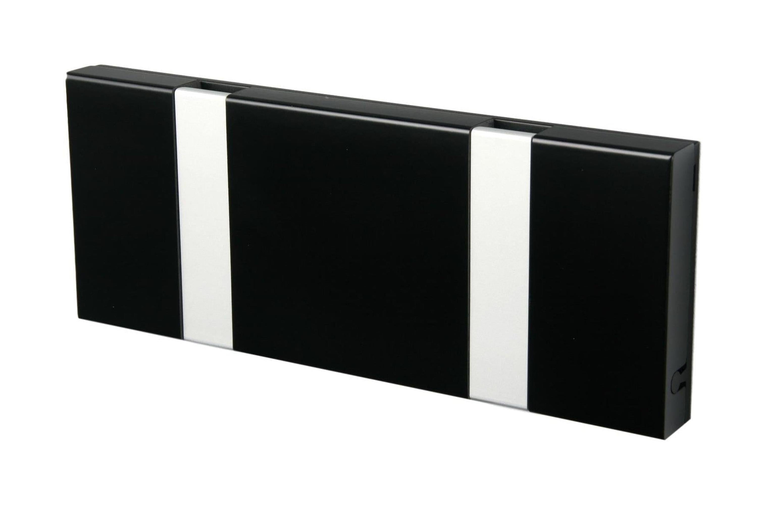[product_category]-Loca Knax Horizontal Coat Rack 2 Hooks, Black/Grey-LOCA-5711394120407-10252-LOC-1