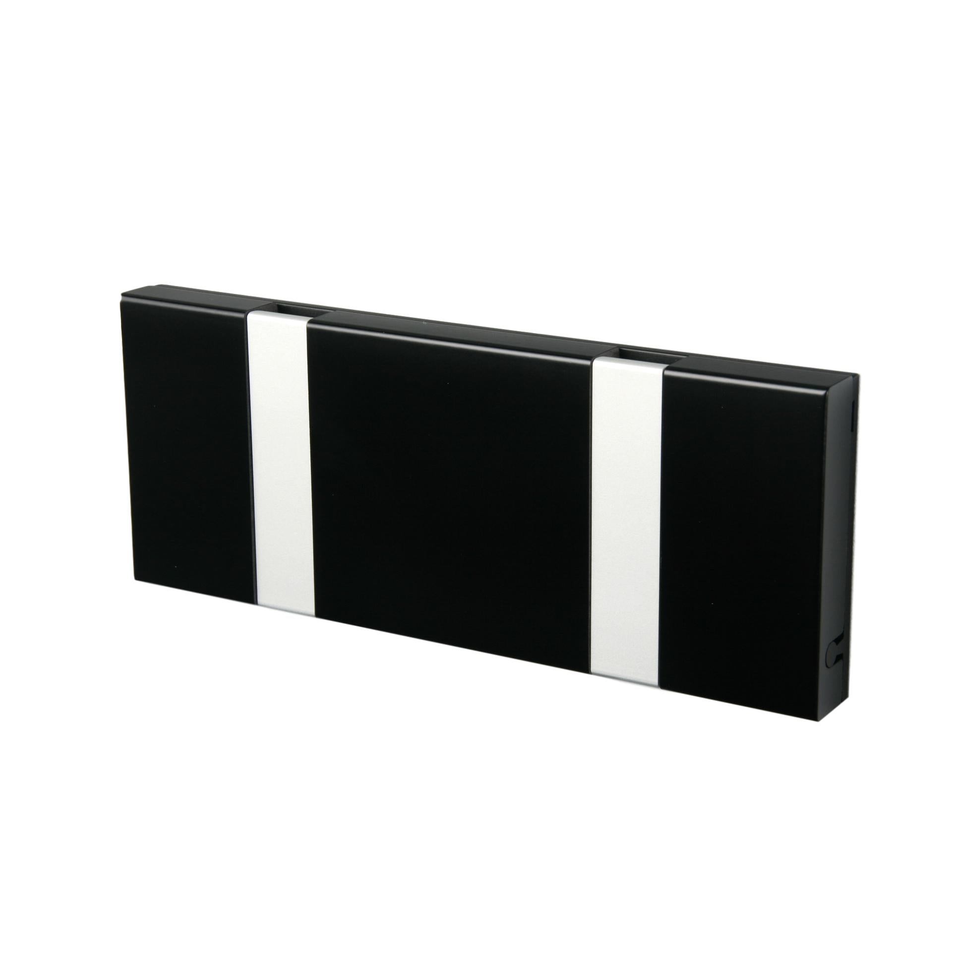 [product_category]-Loca Knax Horizontal Coat Rack 2 Hooks, Black/Grey-LOCA-5711394120407-10252-LOC-2