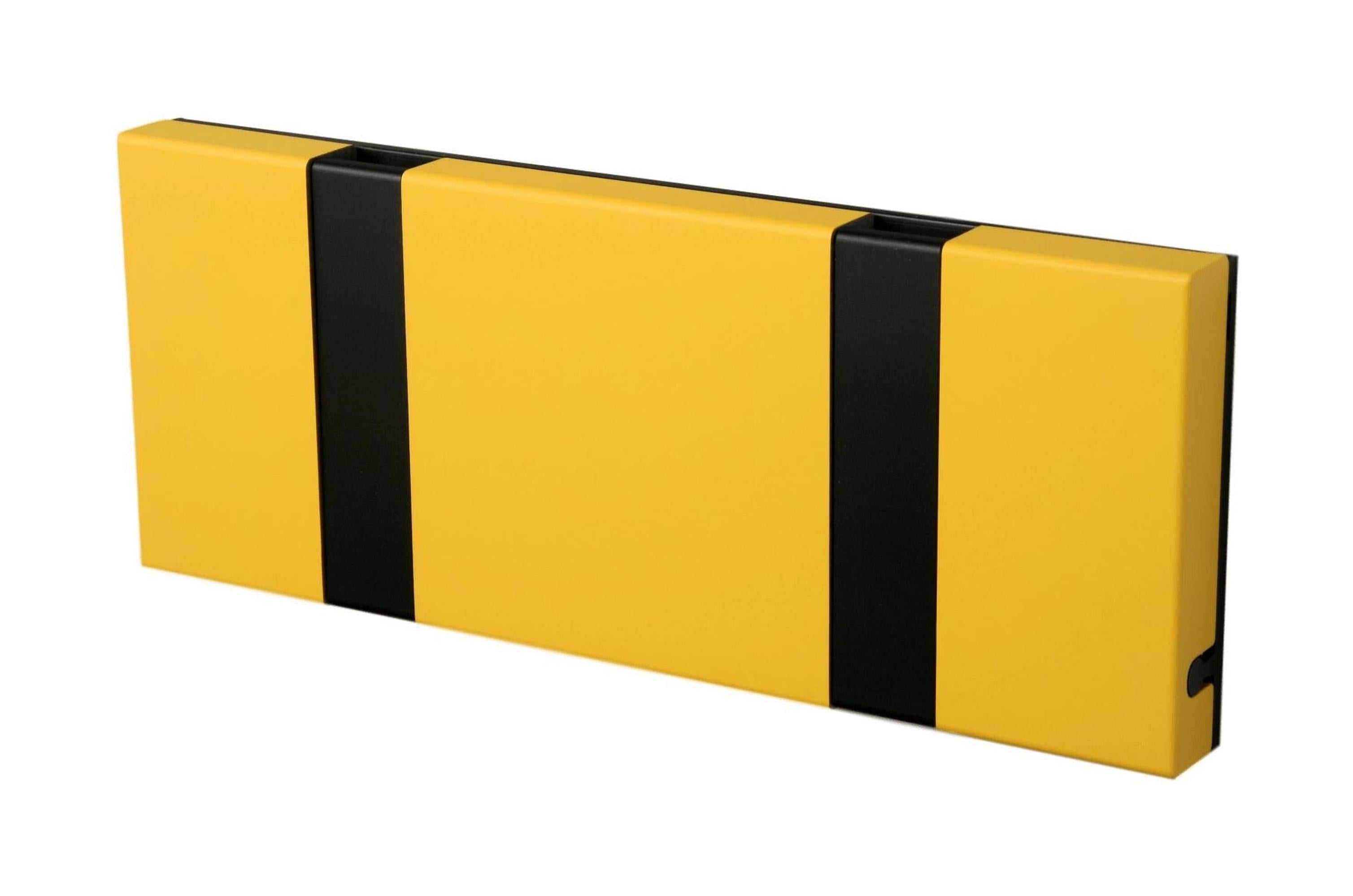 [product_category]-Loca Knax Horizontal Coat Rack 2 Hooks, Buzzer/Black-LOCA-5711394120254-102241-LOC-1
