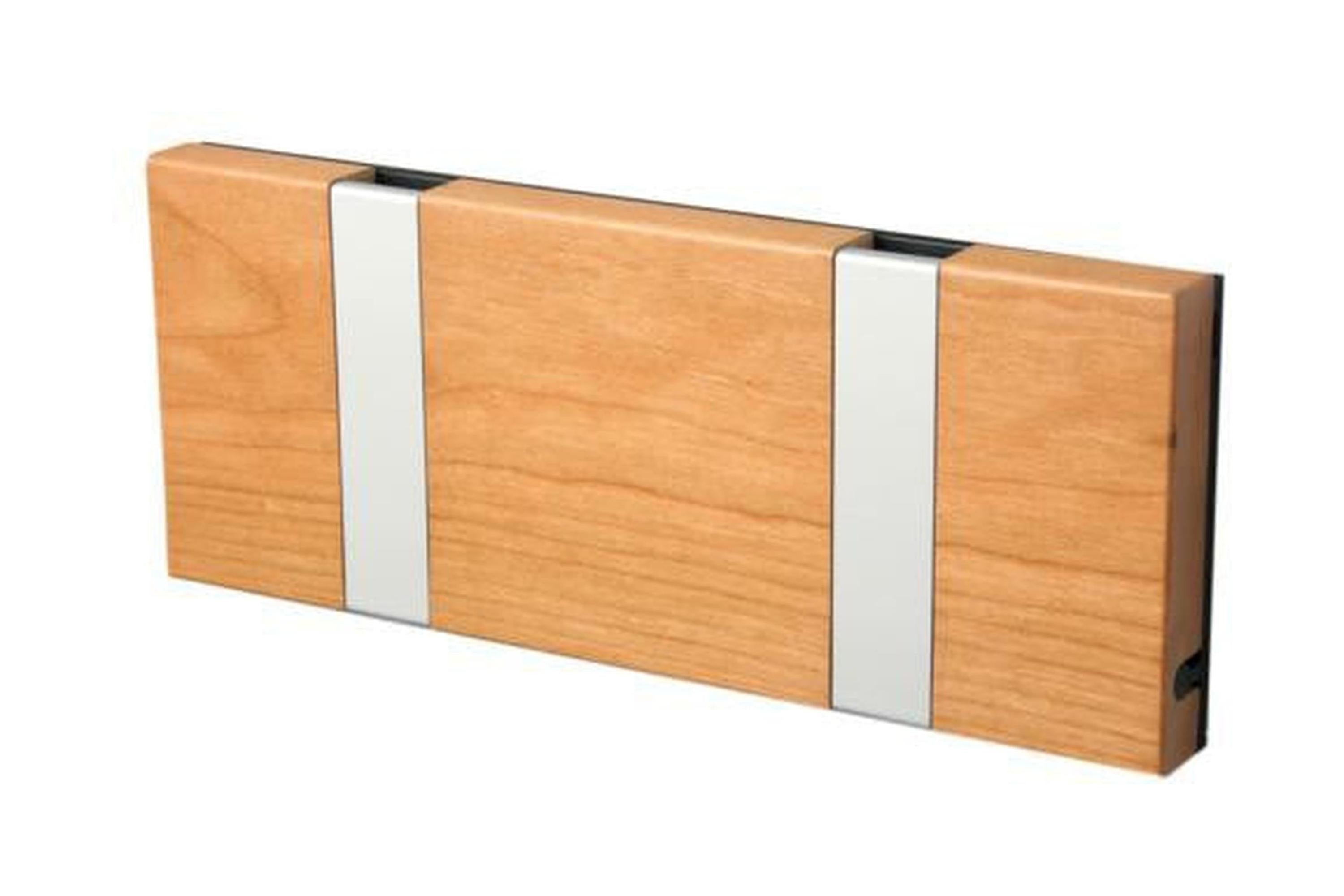 [product_category]-Loca Knax Horizontal Coat Rack 2 Hooks, Cherry Oiled/Grey-LOCA-5711394120384-10242O-LOC-1