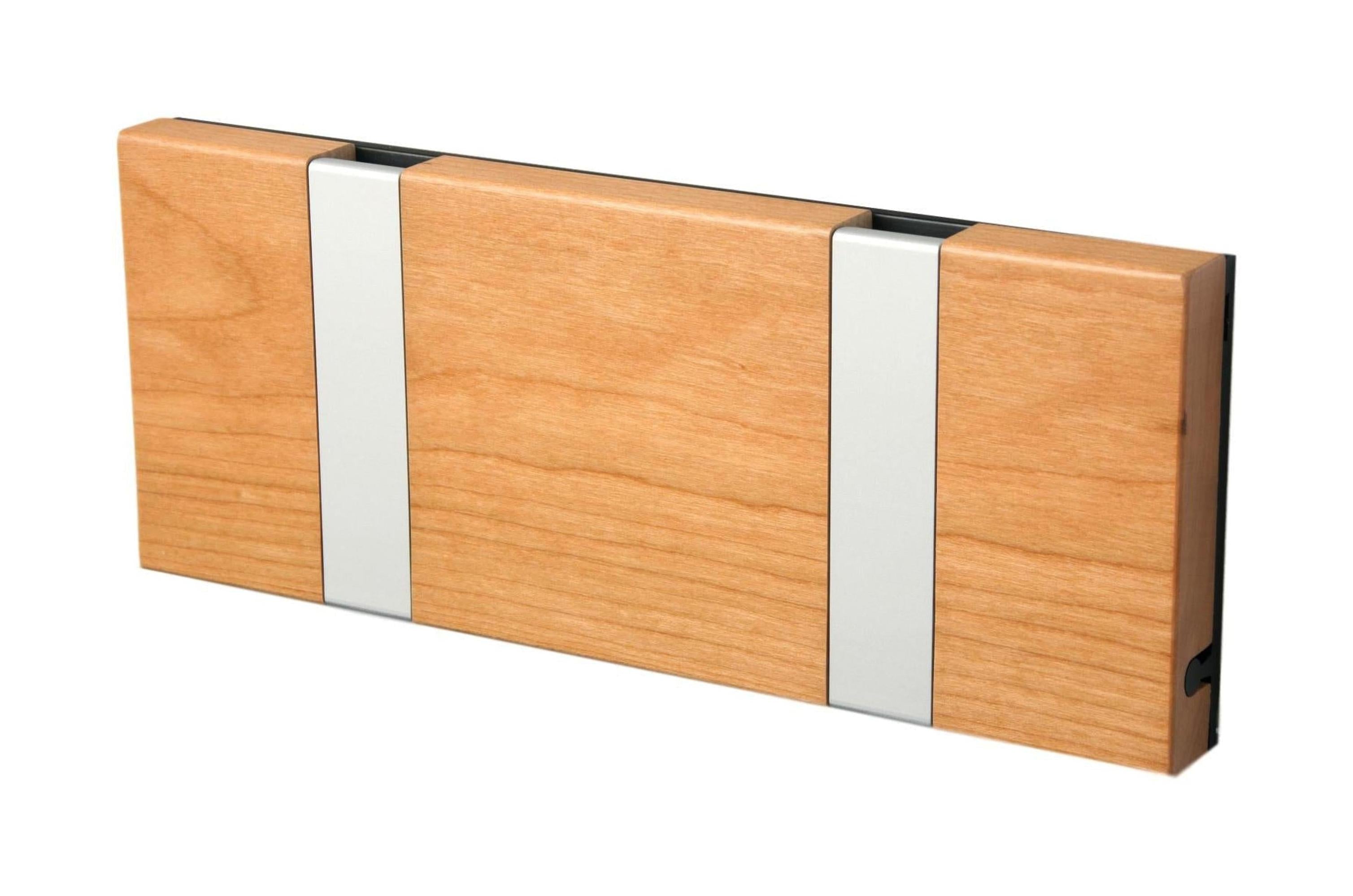[product_category]-Loca Knax Horizontal Coat Rack 2 Hooks, Cherry/Grey-LOCA-5711394120377-10242-LOC-1