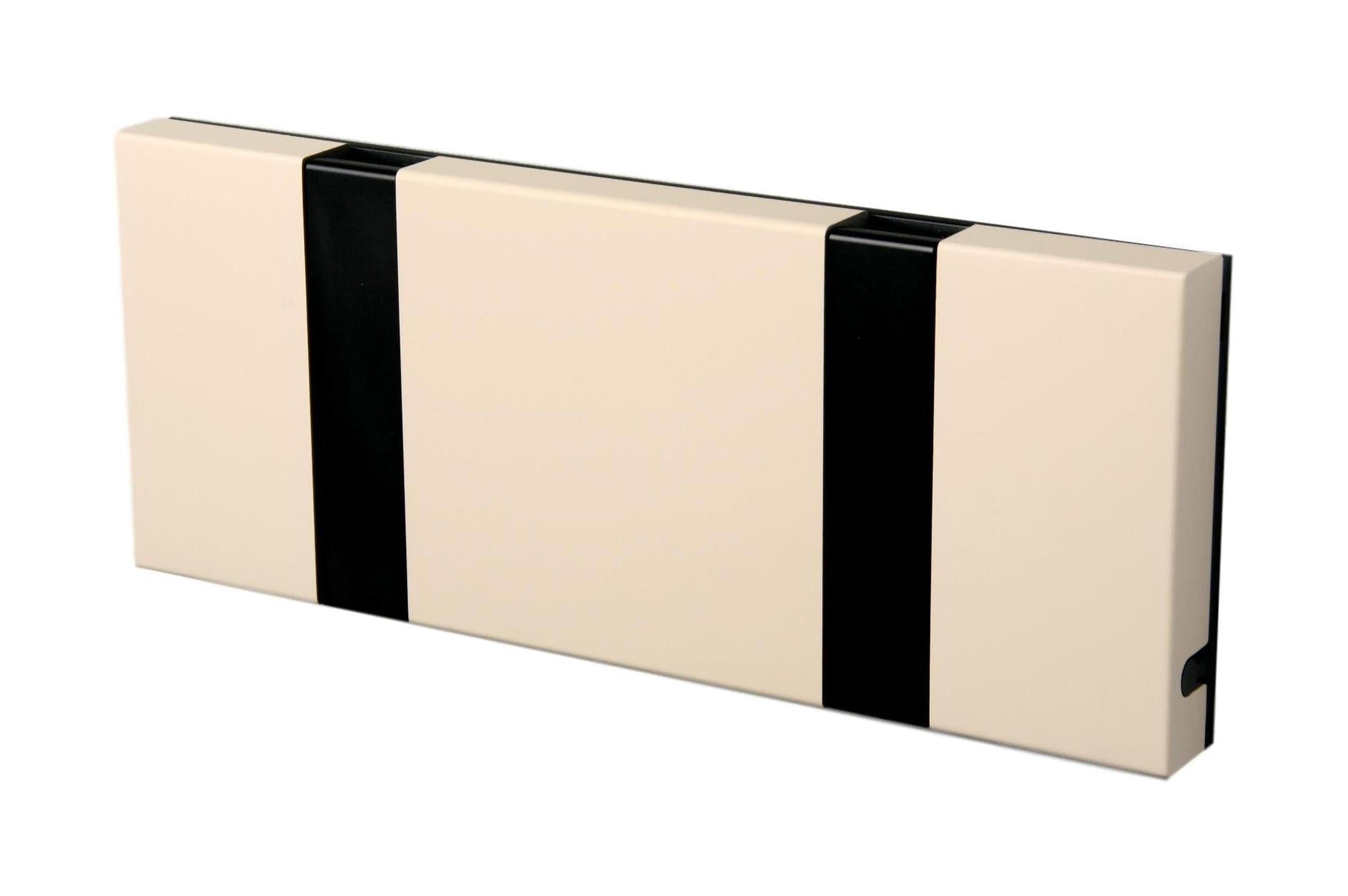[product_category]-Loca Knax Horizontal Coat Rack 2 Hooks, Desert/Black-LOCA-5711394120230-102231-LOC-1