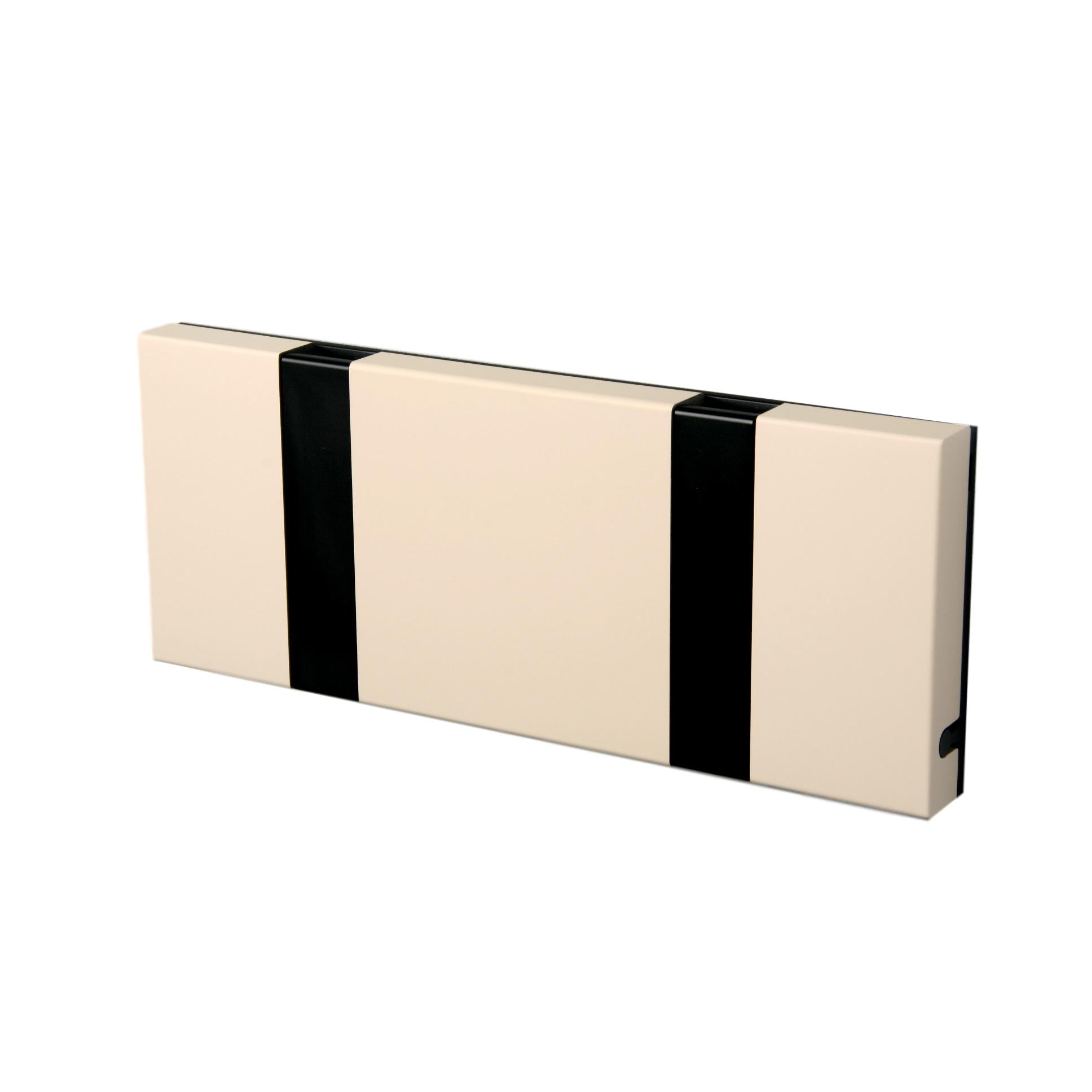 [product_category]-Loca Knax Horizontal Coat Rack 2 Hooks, Desert/Black-LOCA-5711394120230-102231-LOC-2