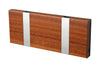 Loca Knax Horizontal Coat Rack 2 Hooks, Mahogany/Grey