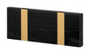 Loca Knax Horizontal Coat Rack 2 Hooks, Oak Black Stained/Brass