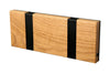 Loca Knax Horizontal Coat Rack 2 Hooks, Oak Lacquered/Black