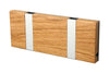 Loca Knax Horizontal Coat Rack 2 Hooks, Oak Lacquered/Grey
