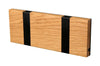 Loca Knax Horizontal Coat Rack 2 Hooks, Oak Oiled/Black