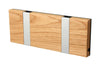 Loca Knax Horizontal Coat Rack 2 Hooks, Oak Oiled/Grey