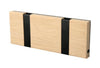  Knax Horizontal Coat Rack 2 Hooks Oak Untreated/Black