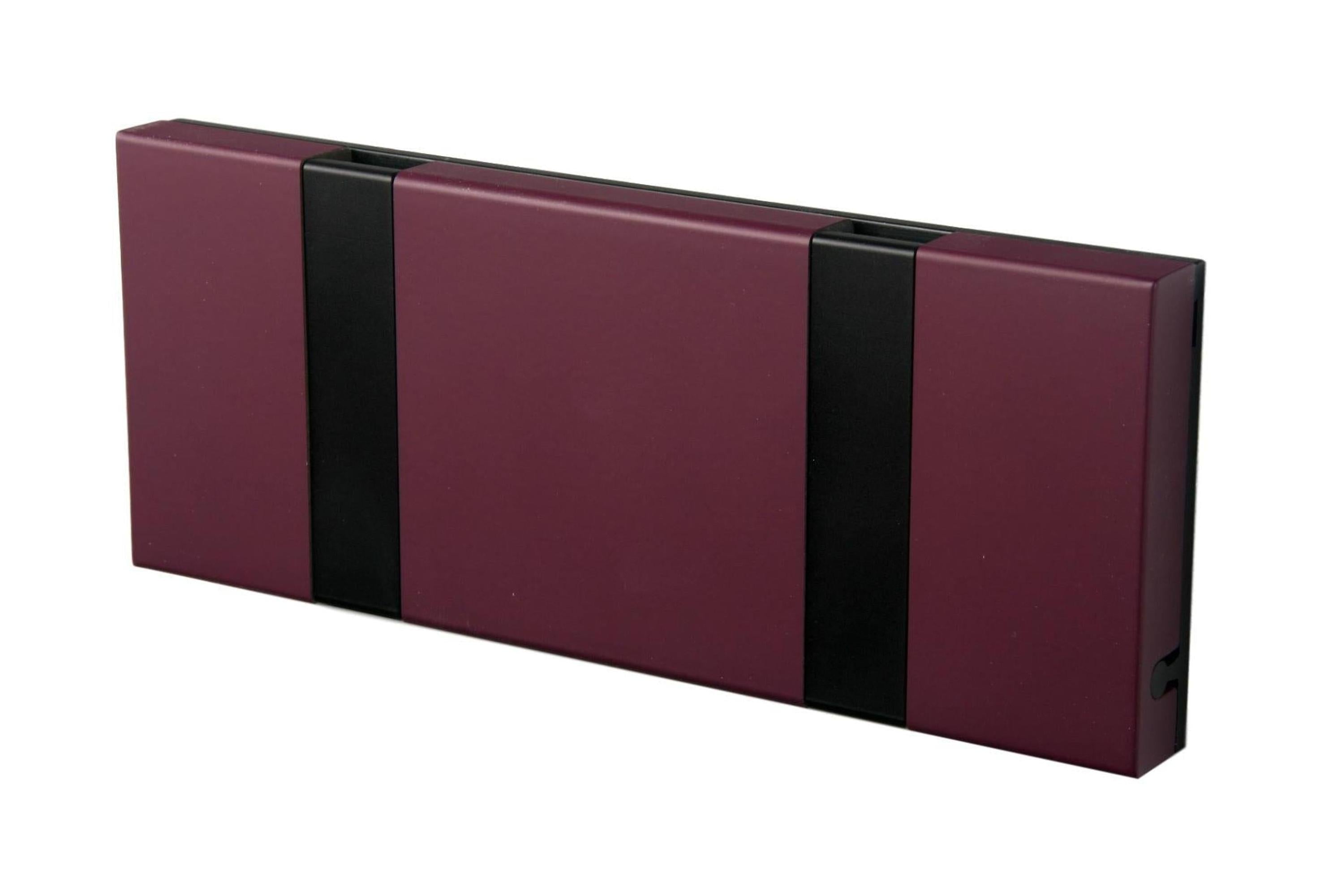 [product_category]-Loca Knax Horizontal Coat Rack 2 Hooks, Purple/Black-LOCA-5711394120797-102291-LOC-1