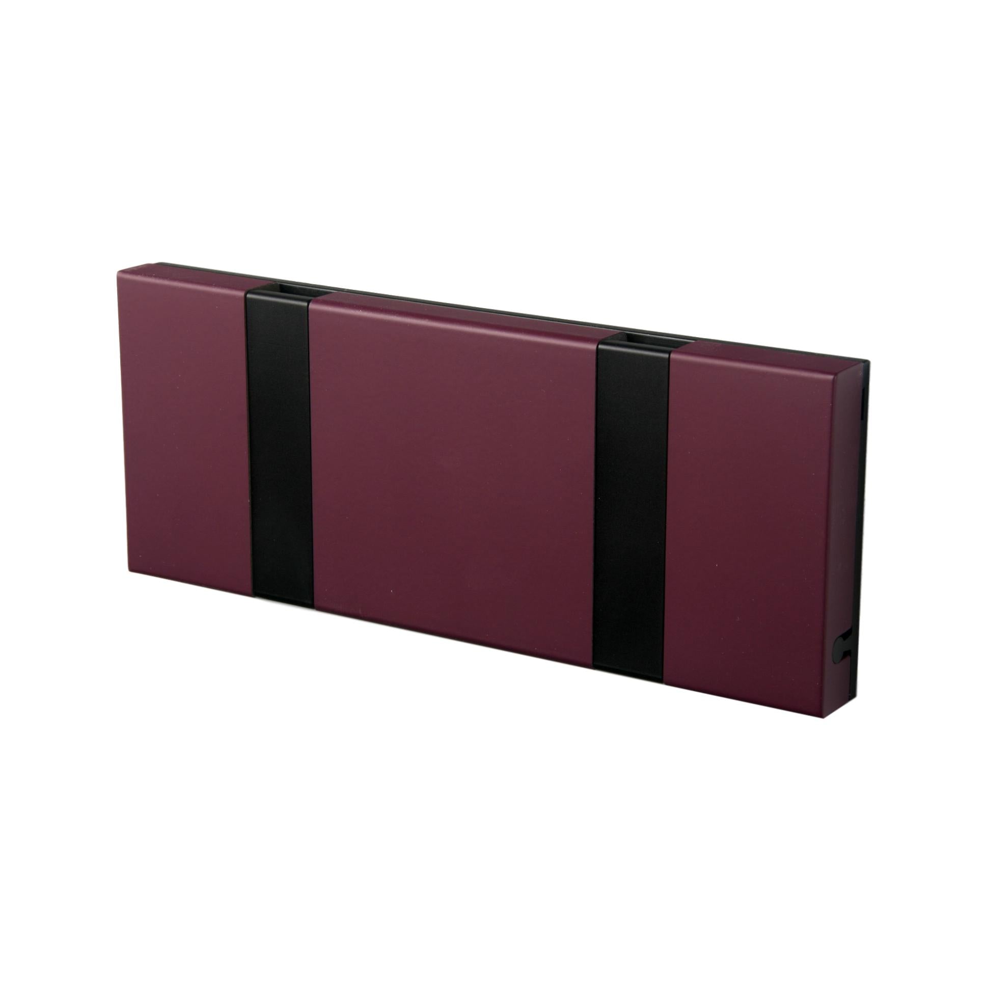 [product_category]-Loca Knax Horizontal Coat Rack 2 Hooks, Purple/Black-LOCA-5711394120797-102291-LOC-2
