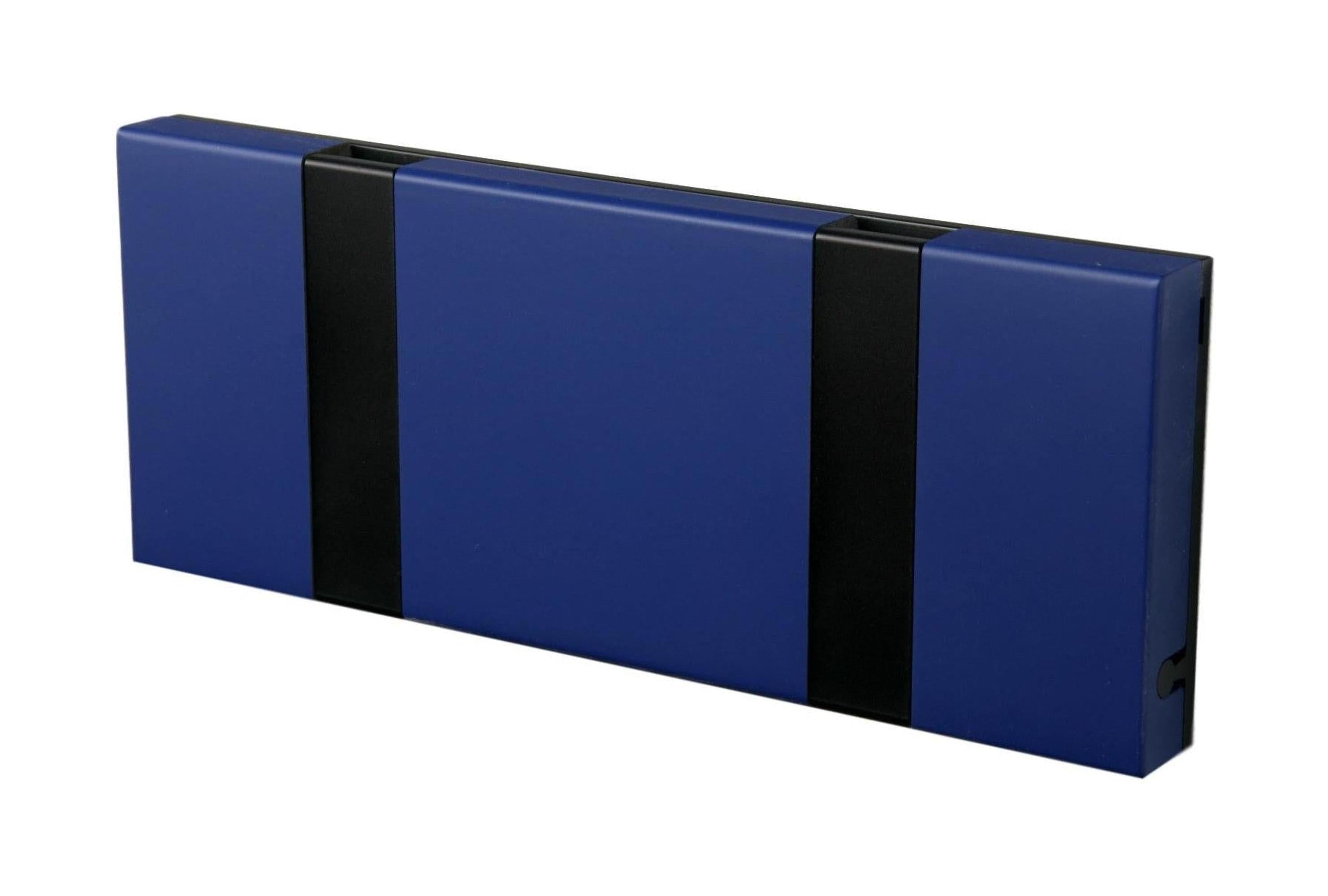 [product_category]-Loca Knax Horizontal Coat Rack 2 Hooks, Sapphire/Black-LOCA-5711394120773-102281-LOC-1