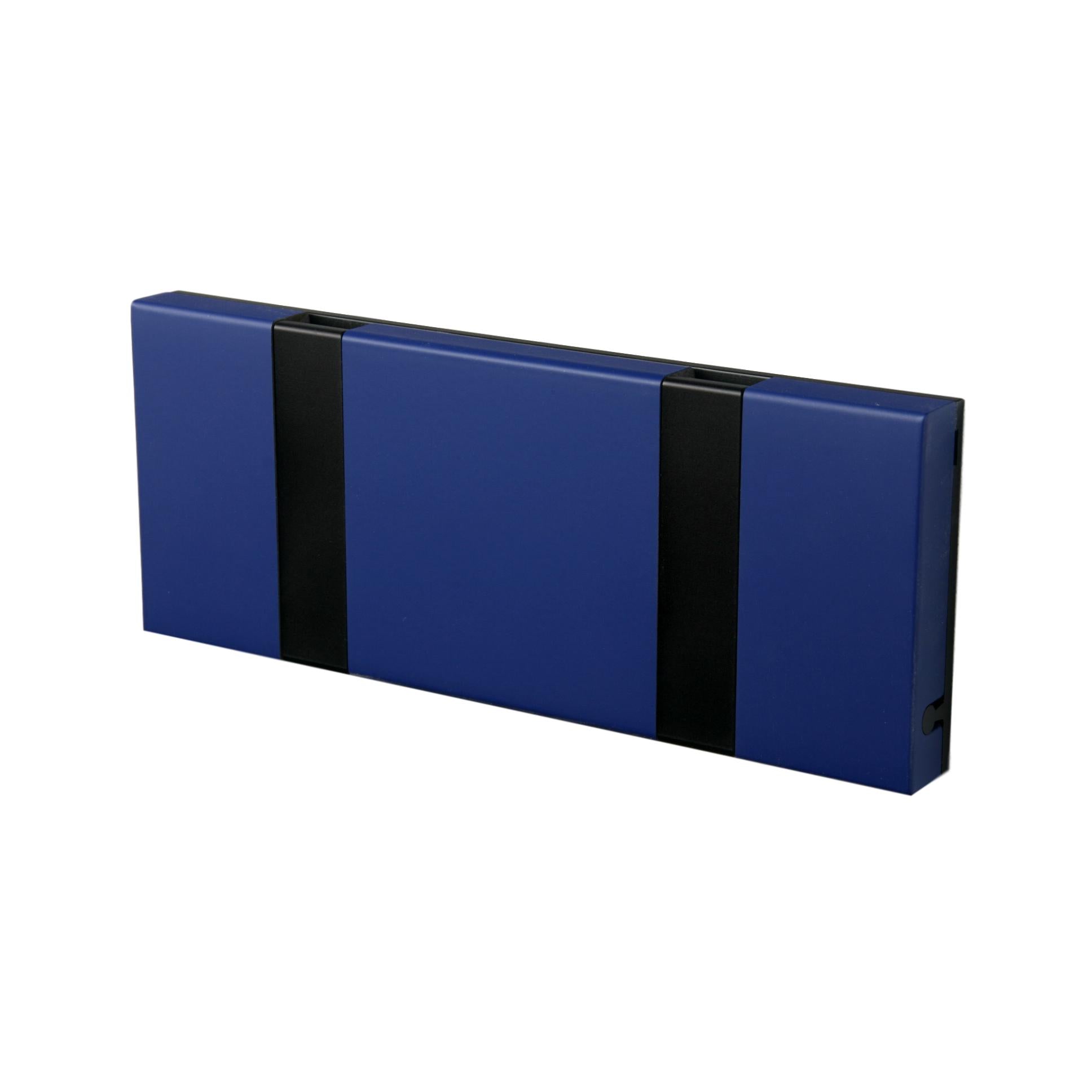 [product_category]-Loca Knax Horizontal Coat Rack 2 Hooks, Sapphire/Black-LOCA-5711394120773-102281-LOC-2