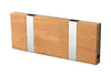 Loca Knax Horizontal Coat Rack 2 Hooks, Teak Oiled/Grey