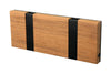 Loca Knax Horizontal Coat Rack 2 Hooks, Teak Untreated/Black