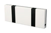 Loca Knax Horizontal Coat Rack 2 Hooks, White/Black