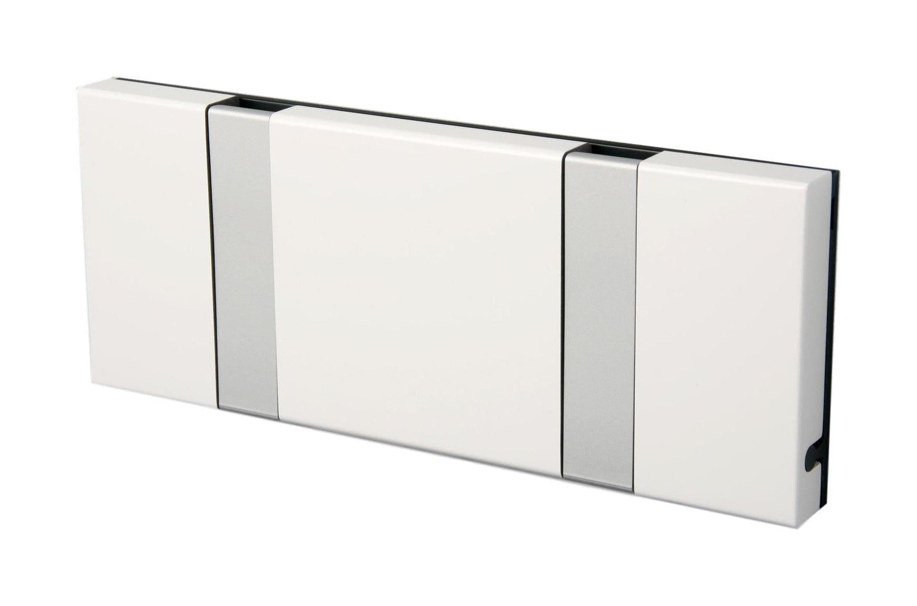 [product_category]-Loca Knax Horizontal Coat Rack 2 Hooks, White/Grey-LOCA-5711394120421-10262-LOC-1