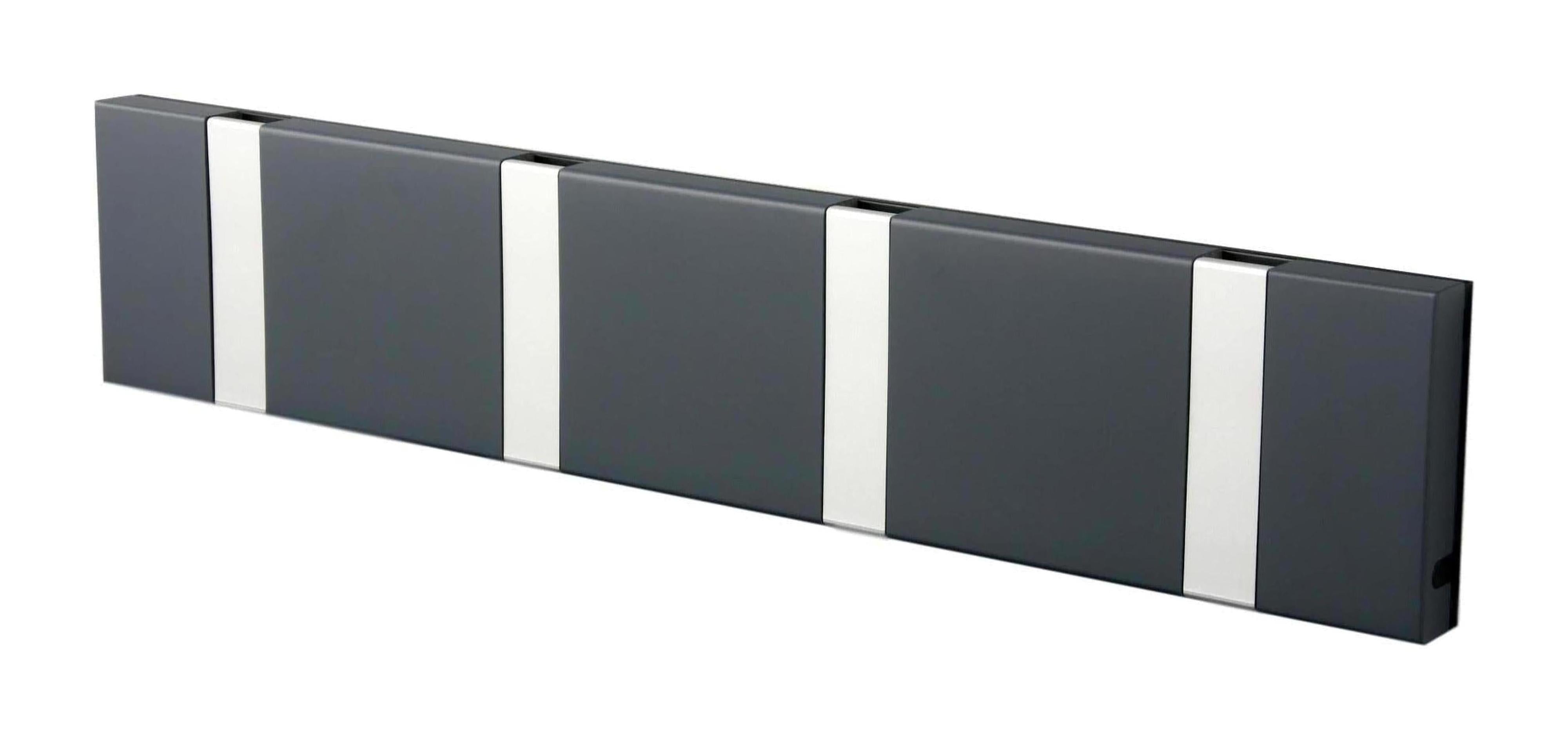 [product_category]-Loca Knax Horizontal Coat Rack 4 Hooks, Anthracite/Grey-LOCA-5711394140207-104212-LOC-1