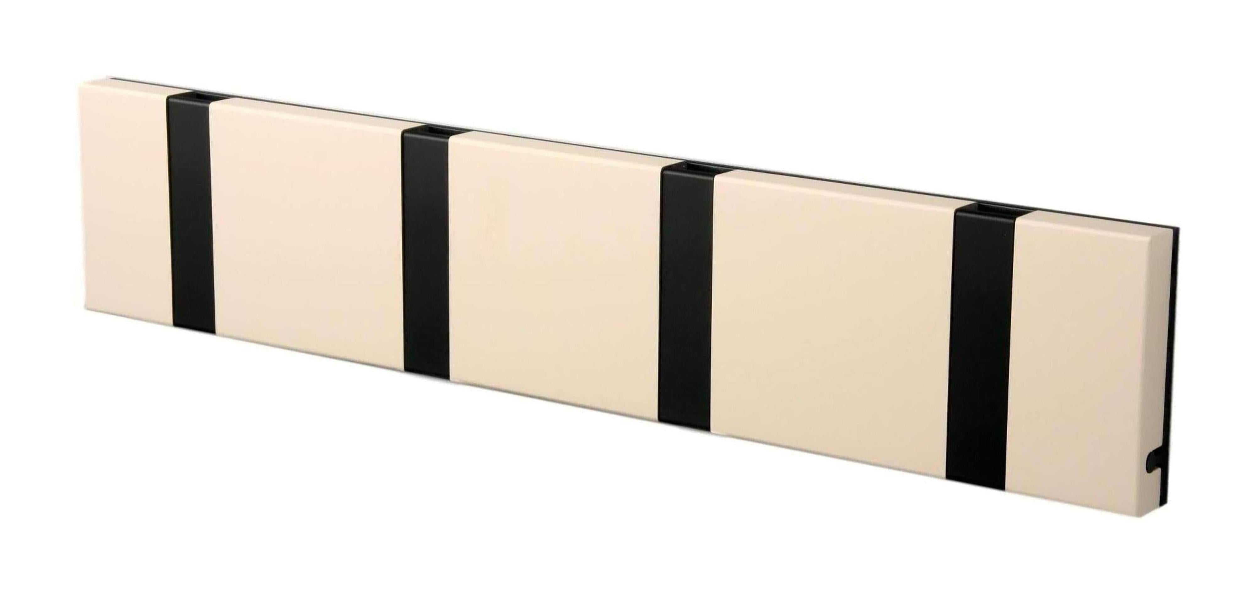 [product_category]-Loca Knax Horizontal Coat Rack 4 Hooks, Desert/Black-LOCA-5711394140238-104231-LOC-1
