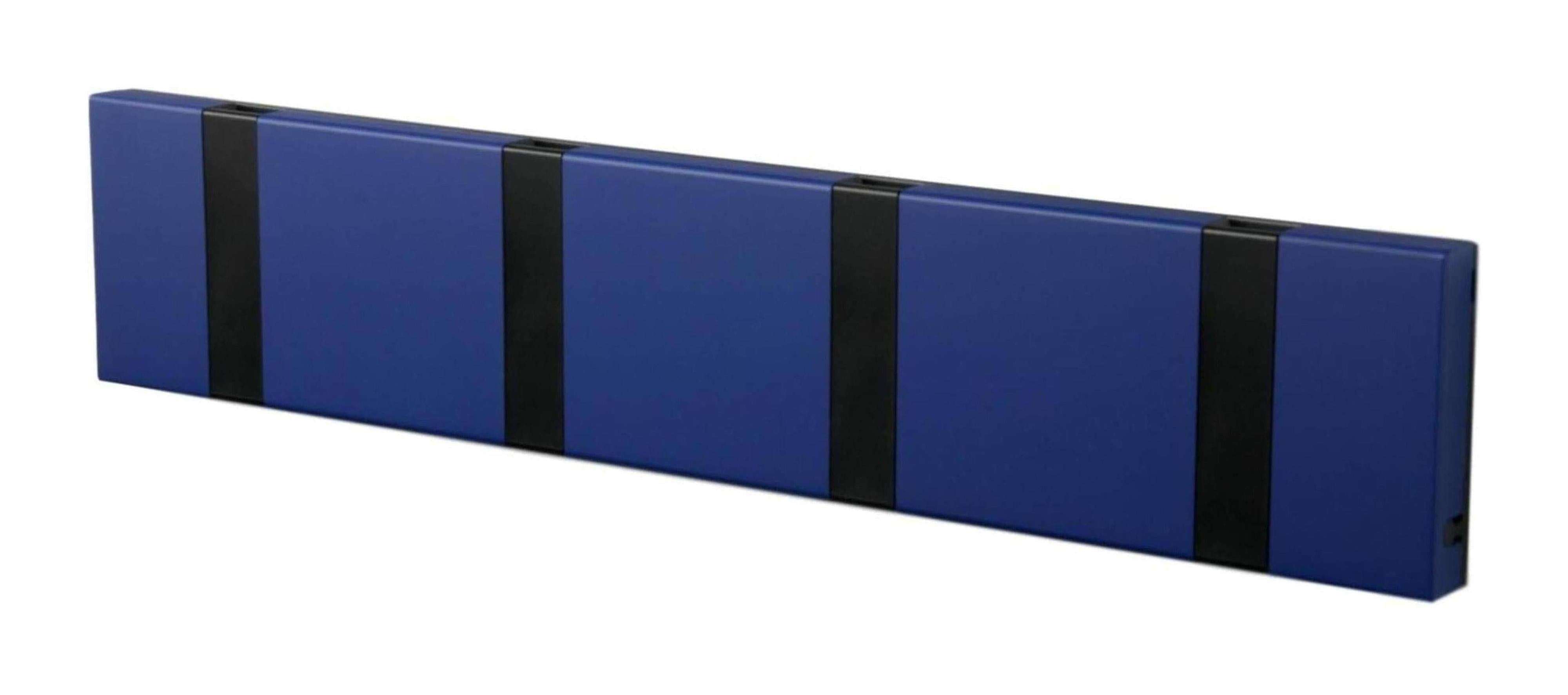 [product_category]-Loca Knax Horizontal Coat Rack 4 Hooks, Sapphire/Black-LOCA-5711394140771-104281-LOC-1