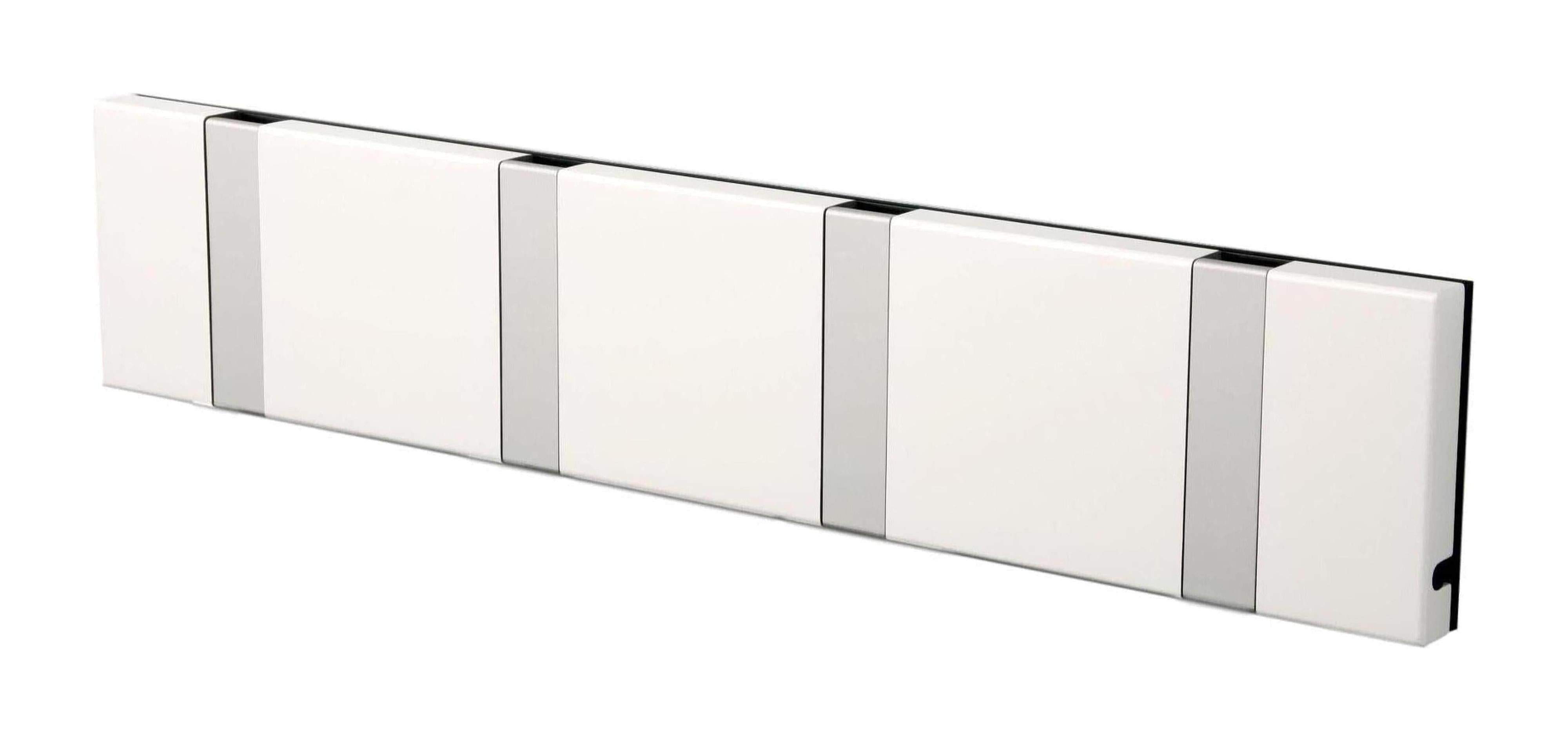 [product_category]-Loca Knax Horizontal Coat Rack 4 Hooks, White/Grey-LOCA-5711394140429-10462-LOC-1