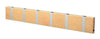 Loca Knax horizontale kaderrek 6 haken, beuken geolied/grijs