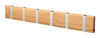 Loca Knax horizontale kaderrek 6 haken, eiken geolied/grijs