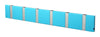 Loca Knax horizontale kaderrek 6 haken, turquoise/grijs